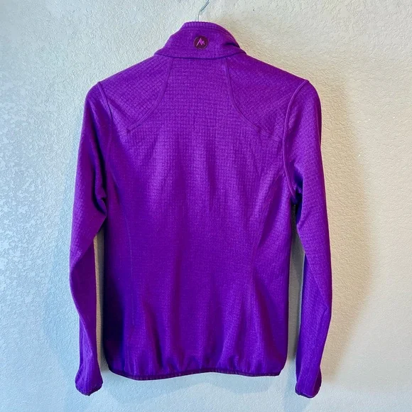Marmot Women's Vibrant Purple Softshell Jacket Size S-Tiny hole in pics - Picture 7 of 9
